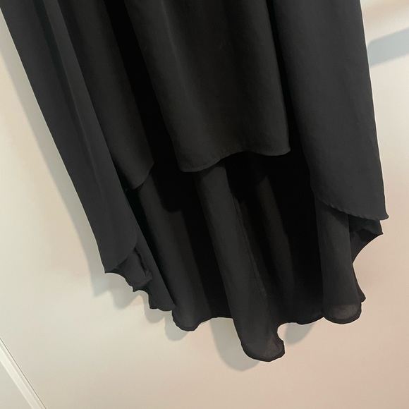 Forever 21 High Low 2-layer Sheer Black Dress - Picture 5 of 7